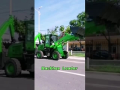 Mesin Backhoe Loader Mini 4x4 Towable Kapasitas Bucker 0,8 Meter Kubik